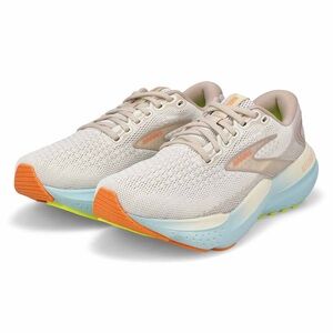 Brooks Glycerin GTS 21 Women’s Running Shoe Size 8.5B Coconut/Aqua/Autumn Sunset